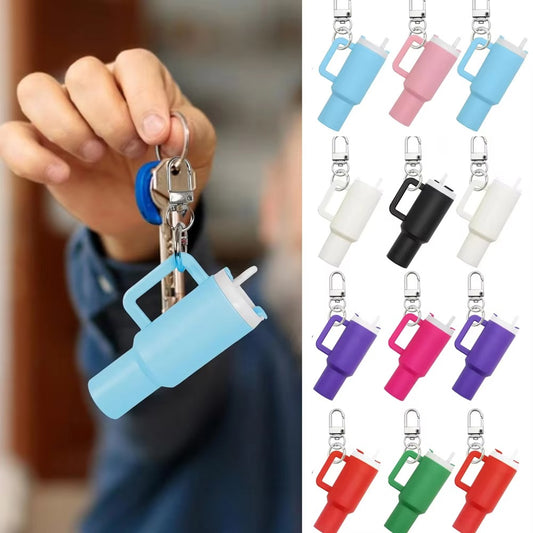 Colorful Mini Stanley Tumbler Key chain – Cute Miniature Tumbler Charm for Handbags, Backpacks & Car Keys – Portable Stanley Cup Key chain Accessory -Random color | Key Chain | Stanley Key chain